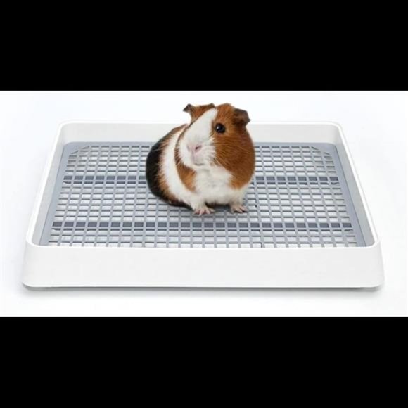 Guinea Pig Litter Pan Bed Cage Guinea Pig Toilet Small Animal Bed Cage New - Picture 2 of 8